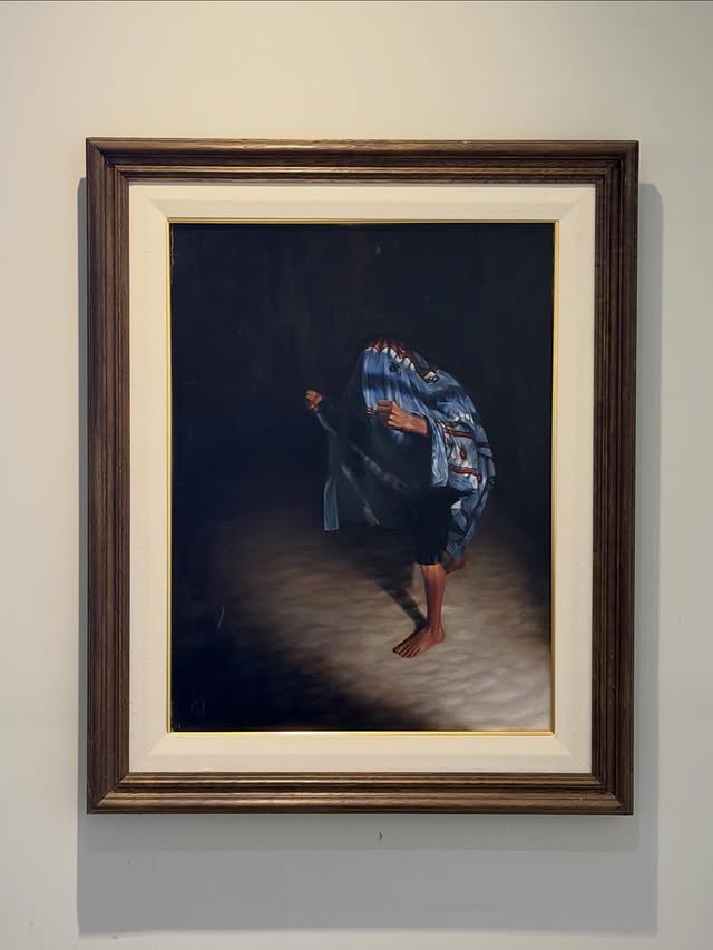Fuga y Misterio, óleo sobre tela enmarcado
